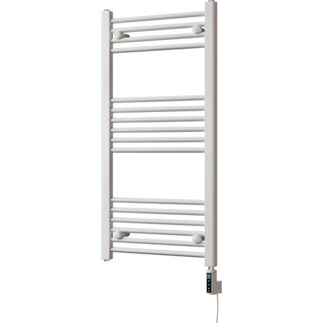 Zennor - White Electric Towel Rail H1000mm x W500mm Straight 400w Thermostatic WIFI (1/3)