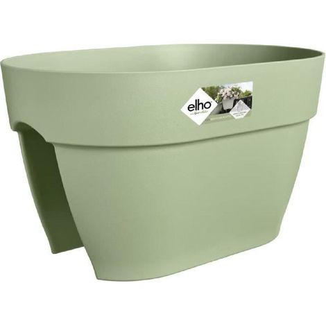 ELHO - Pot de fleurs - Vibia Campana Flower Bridge 40 - Vert Pistache - Balcon exterieur - L 26 x W 39 x H 22 cm