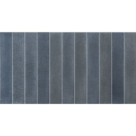 Atlantis Matt Dark Blue 31.6cm x 60cm Ceramic Wall Tile