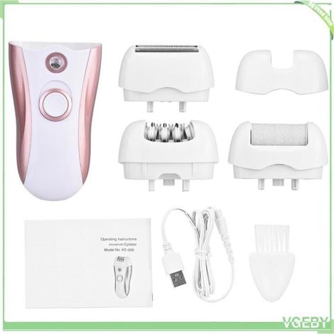Rasoir électrique 3 en 1 - FAFEICY - KS-009 - Épilation efficace - Rechargeable - Rose (1/5)