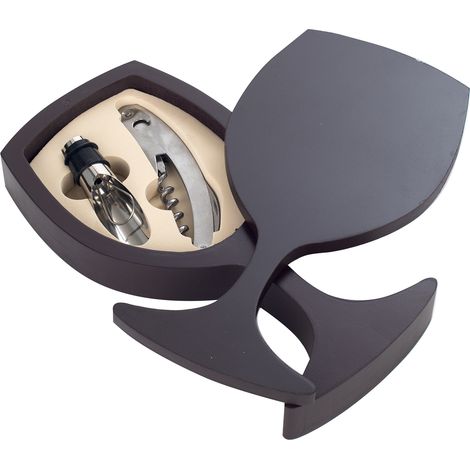 Signes Grimalt Sacacorchos Cocina Cajas Copa Set Vino Abrebotellas Gris 12x23x4cm 94596