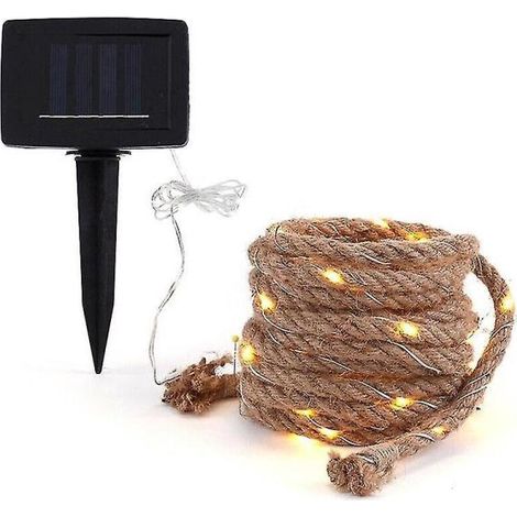 Guirlande lumineuse solaire vintage pour terrasse et jardin, 10 m, 200 LED (1/5)