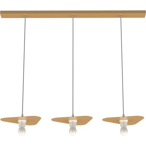 LUMICOM  CLOUD Sospensione, 3XE27, max 42W, metallo, anodic gold, 25x20cm (1/2)