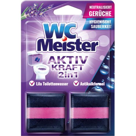 WC Meister Aktiv Kraft 2 en 1 Lila 2x 50 g (1/2)