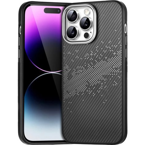 Funda para iPhone 14 Pro Max, Vía Láctea, Gris (1/5)