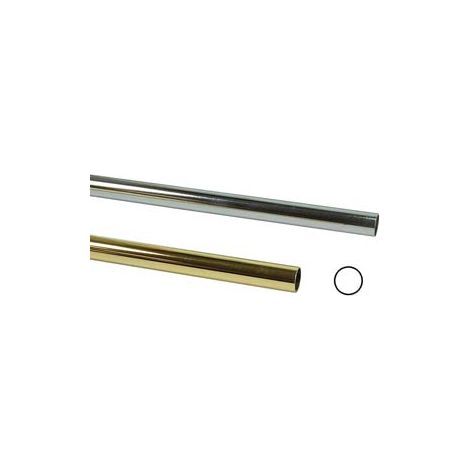 TUBO ARMADIO TONDO  ø mm.20  mt.3 di altezza cromato