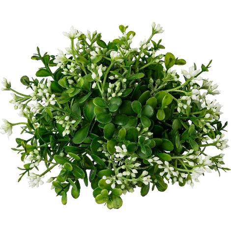 GASPER Eucalypthus-Halbkugel Grün-Weiß Ø 17 cm - Kunstblumen (1/2)