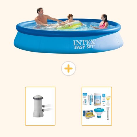 Intex Piscine Easy Set Ronde - 366x76 cm - 3-pièces  S21301 (1/3)