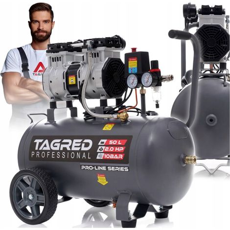 Professioneller ölfreier Kompressor 10 bar 50 l R2 leistungsstark