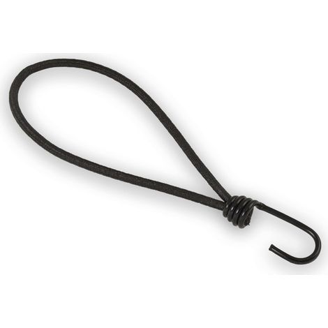 25 pièces élastique avec crochet 20cm tendeur extenseur bâche avec boucle crochet spirale 200mm Ø 6mm boucle expanseur noir (1/4)