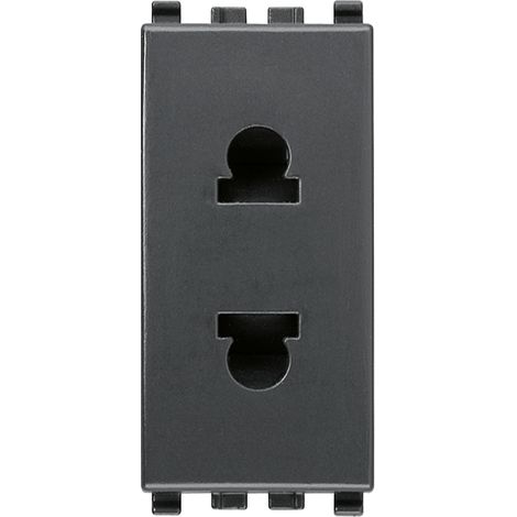 VIMAR - 20234 Enchufe SICURY 2P 16A USA+EU D4.8mm gris