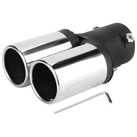 Double Embout de Tuyau d'Échappement de Voiture - Silencieux Arrière Universel en Acier Inoxydable pour Remplacement et Style Sportif (1/4)