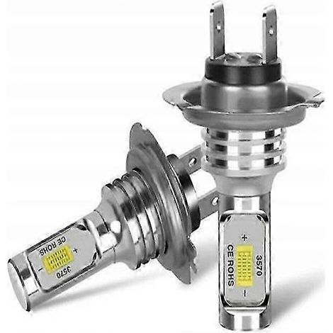 Lot de 2 ampoules LED H7 très puissantes (8000 lm), compatibles Canbus, 6500 K (1/4)