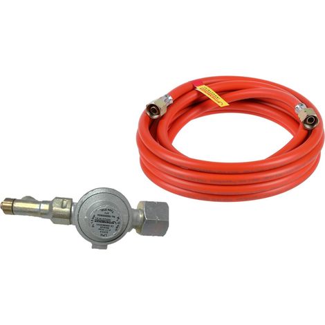 ROTHENBERGER Industrial Set Gasdruckregler 1,5 bar mit 2,5 m Propangasschlauch  12 kg/h  Schlauchbruchsicherung  Abgangsgewinde 3/8&quot - 1500005429