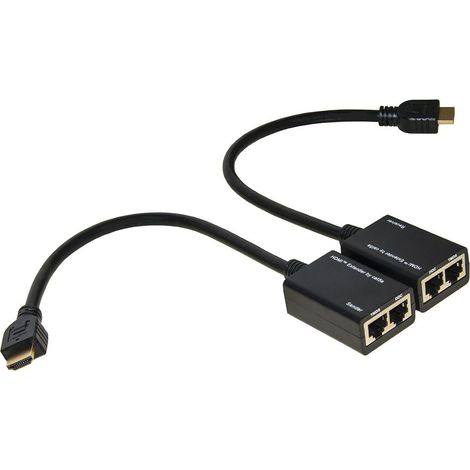 Estensore Hdmi - 2 Cavi Ethernet Cat 6 - 30mt (Lkext15) (1/3)
