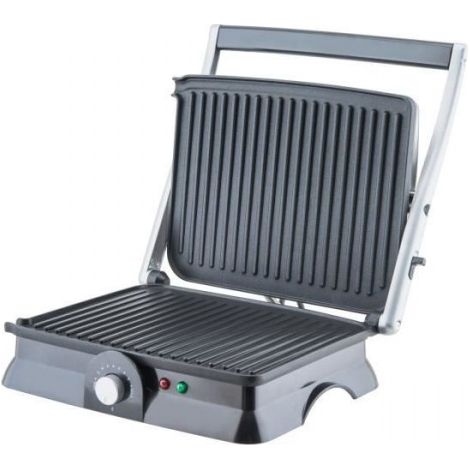 Grill électrique HKoeNIG - GR20 - Surface cuisson 29,7x23cm - Température réglable - 2000W - Inox