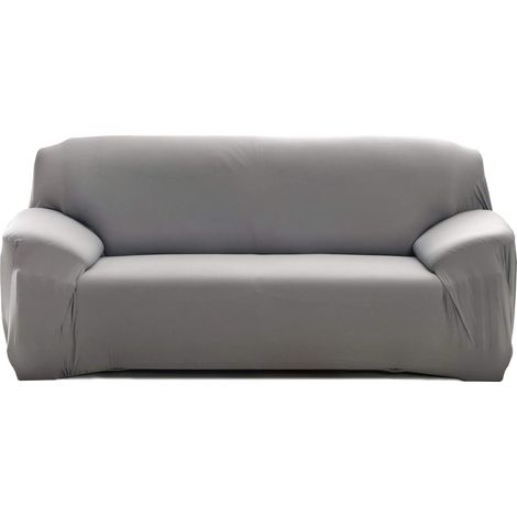 Ahlsen Funda elástica para sofá de 4 plazas con reposabrazos (gris, 4 plazas) (1/5)