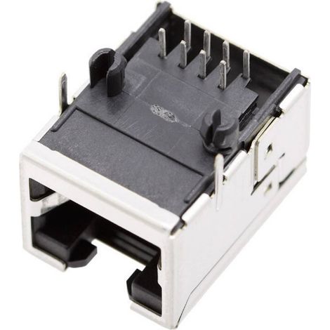 Embase modulaire femelle sans éclisse de blindage BEL Stewart Connectors 1450-2000-02 RJ45 femelle, coudé Pôle: 8P8C 1 (1/2)