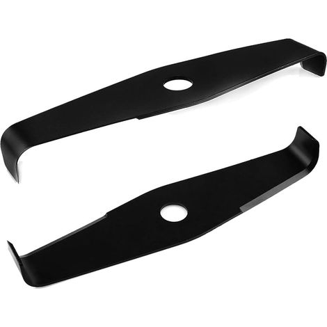 Universelles Ersatzmesser für Rasenmäher, Trimmer, Freischneider, 12-Zoll-Stahlbürste mit 2 Zähnen, 25,4 mm Lochdurchmesser, 3 mm Dicke (2)