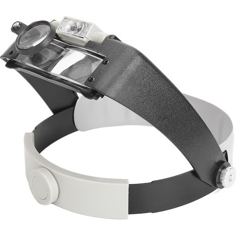 Lunettes loupes à bandeau 1,5x 3x 8,5x 10x, support de tête de grossissement avec lumière LED (1/5)