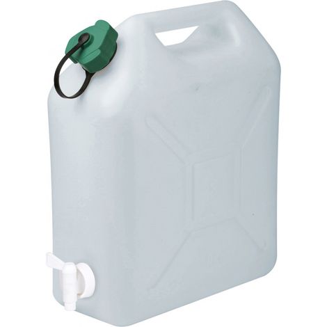 Sodise – Jerrican alimentaire 10L en polyéthylène – Robinet intégré pour versement facile – Dimensions 32cm x 18cm x 30cm – Compatible liquides alimentaires (1/2)