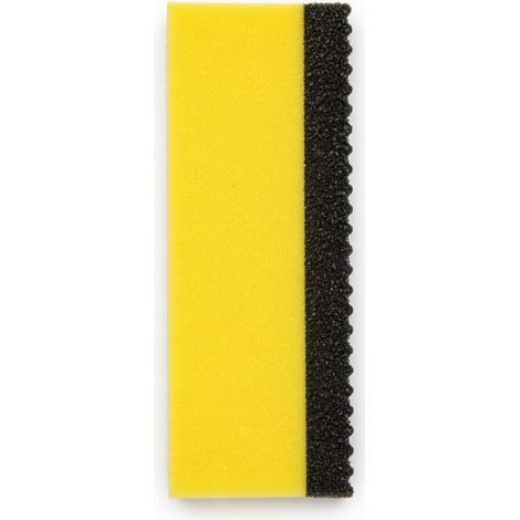 Estropajo de arcilla cuadrado de lunares amarillo (1/5)