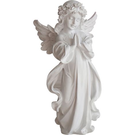 Angel - Resine - Décoration De Bureau - Style Européen Rétro - Blanc - 1 Pièce (1/4)