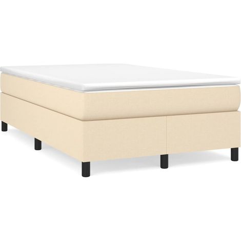 Maison Exclusive - Boxspringbett mit Matratze Creme 120x200 cm St