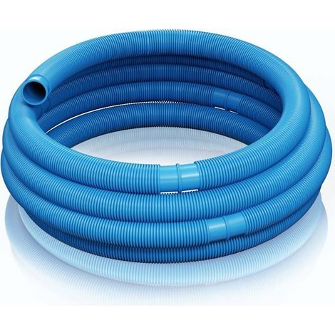 Tuyau solaire flottant piscine bleu 6 m Ø32 mm - polyéthylène ondulé 165 g/m - sections 1,5 m (1/5)