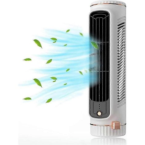 Automatische, tragbare Klimaanlage mit Fernbedienung, Mini-USB-Klimagerät mit 3-stufigem Ventilator, weiß (1/5)