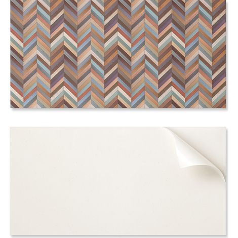 Panel decorativo de pared de PVC con estampado para habitaci贸n, 120x60 cm, dise帽o de espiga de madera.