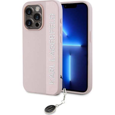 Karl Lagerfeld Saffiano Pink iPhone 15 Pro Max Hülle (1/5)