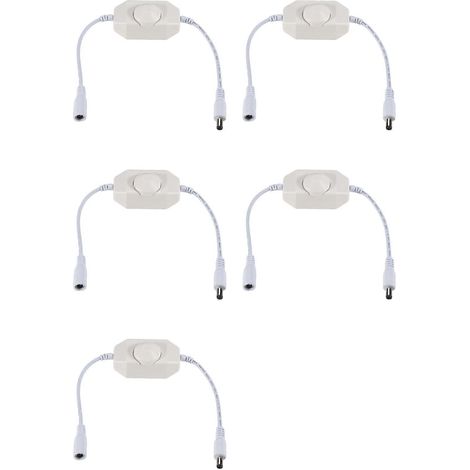 Contrôleur de variateur LED 5 x 12 V / 24 V 6 A : réglage facile de la luminosité, couleur claire et blanche. (1/5)