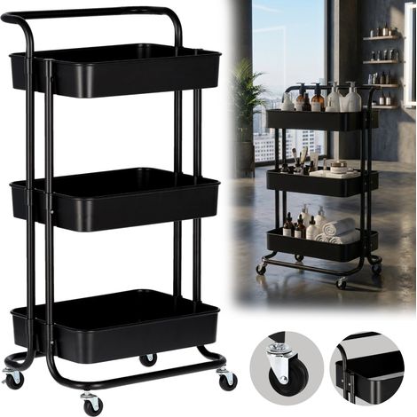 Carrello per parrucchieri, cosmetici, spa, salone, scaffali, scaffale su ruote (1/5)