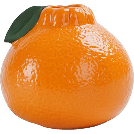 Vase Céramique 'Éclat Orange' - Pot Hydroponique pour Plantes, Décor Bureau & Salon, Style INS Créatif, Pack sécurisé (Polystyrène + Carton) (1/5)