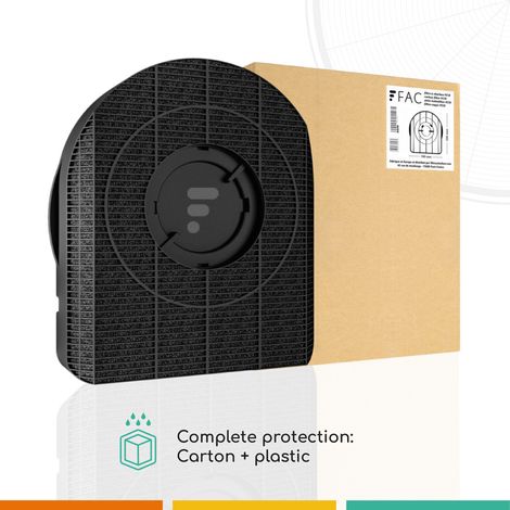 Filtre charbon F00169/1S CFC0140122 pour Hotte CLIMADIFF, ELICA, KEOPS (1/5)
