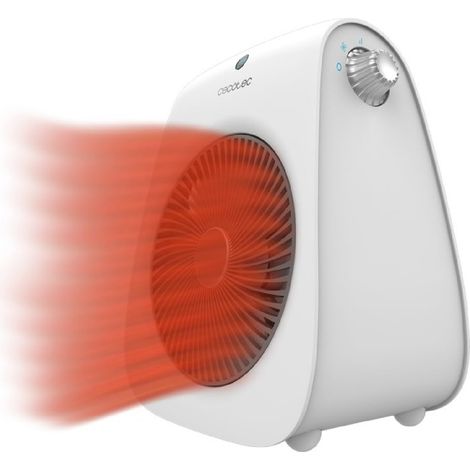 Cecotec Calefactor Eléctrico ReadyWarm 2000 Max Force White,Termoventilador 2000 W de potencia, 3 modos de funcionamiento
