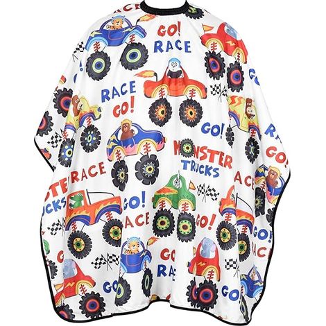 Cape de coiffure imperméable pour enfants, avec encolure ajustable, unisexe. (1/5)