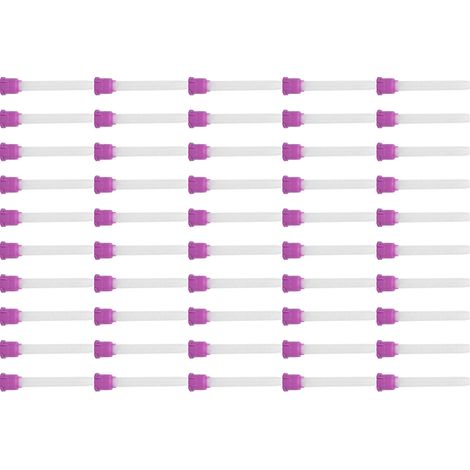 Lot de 50 embouts mélangeurs pour applicateurs de colle dentaire, accessoires dentaires, violet (1/5)
