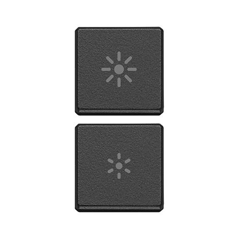 VIMAR – 22751.3.03 Flachdimmer mit zwei Tasten, grau
