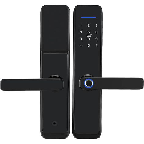 de porte intelligente avec lecteur d empreintes digitales (1/5)