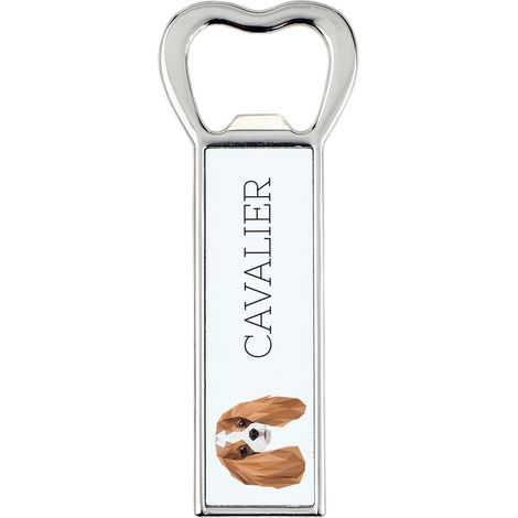 Cavalier King Charles Spaniel - apribottiglie con foto e iscrizione per birra Art-Dog (1/5)