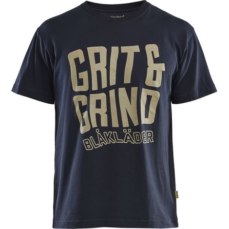 Maglietta da lavoro a maniche corte Grit & Grind - Navy XXL