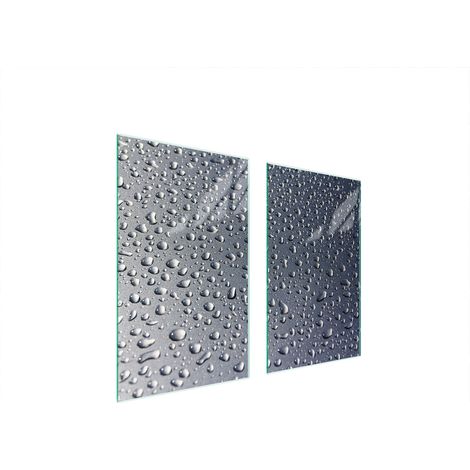 GLASSCHUTZPLATTE FÜR HERD 75x52 DROPS (1/5)
