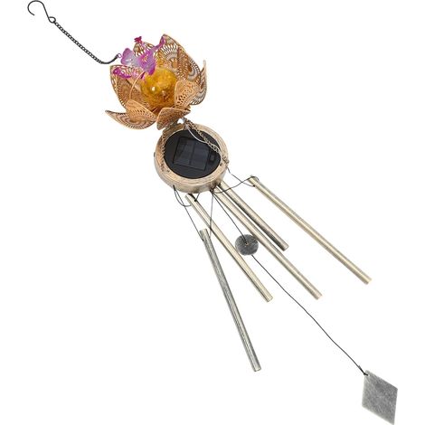 Carillons Éoliens Décoratifs Suspendus pour Jardin, Lampes Solaires D'Extérieur, Carillon Éolien Décoratif D'Extérieur, Pendentif Carillon Solaire Extérieur, Carillon Éolien (1/5)