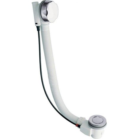 Crosswater Système vidage remplissage - bonde clic clac - manette - universel - chrome (1/2)