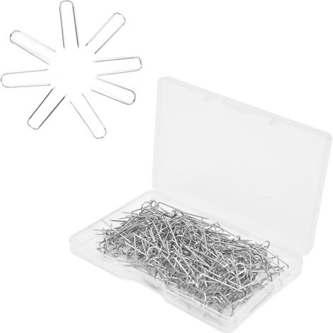 200 épingles à fourche en forme de U, en acier inoxydable, robustes et durables, pour une utilisation polyvalente (23 mm). Boîte de 200 épingles. (1/5)