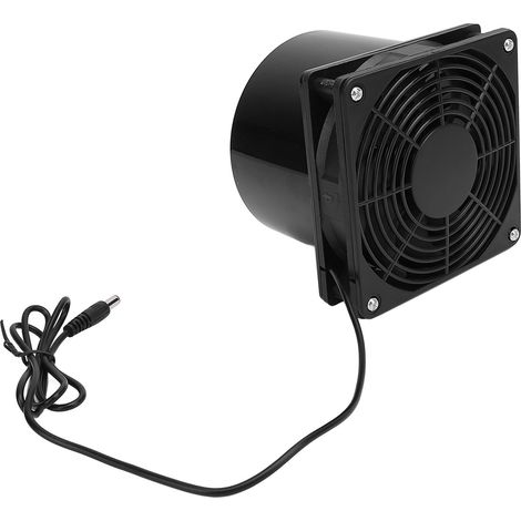 Extracteur d'air à bride solaire 5W ventilateur de gaine solaire 5V panneau photovoltaïque aération serre poulailler cabane IP65 (1/5)