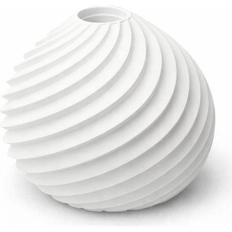 Vaso diffusore di fragranze, bianco, scanalato, per bastoncini profumati, decorazione per ambienti. (1/3)