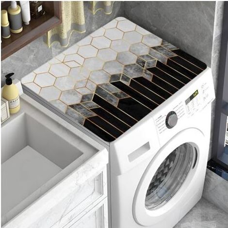 Housse de Machine à Laver, Housse de Protection Machine à Laver, Couvercle Anti-Poussière, Housse de Réfrigérateur, Coussin de Machine à Laver Antidérapant, Housse Machine a Laver Contre Les R (1/5)
